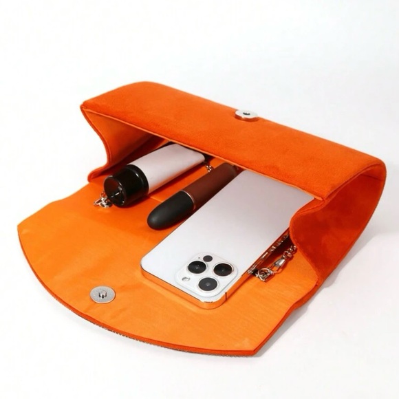 Elegant orange evening Bag - Picture 3 of 5